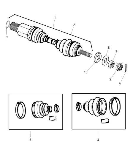 Shaft Axle Half