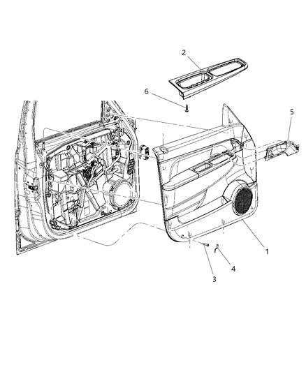 New 2008 Fits Chrysler Liberty Bezel-Switch - Part # 1KV471DHAA