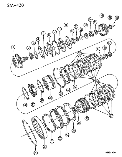 Sprocket, Output Shaft (32T), 1993-94