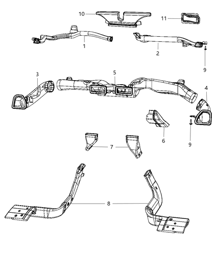Duct Air To Rear Seat