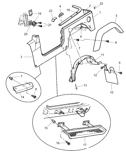 New Fits Chrysler Shield-Splash - Part # 55155697AA