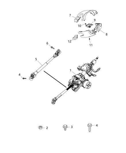 New 2016 Fits Chrysler Renegade Column-Steering - Part # 68330645AA