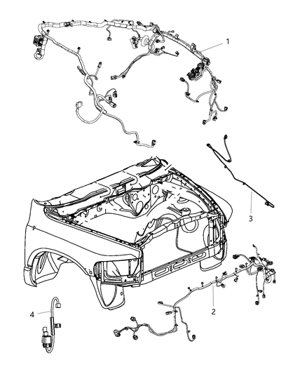New 2012 Fits Chrysler 3500, 4500, 5500 Wiring-Dash - Part # 68155377AA