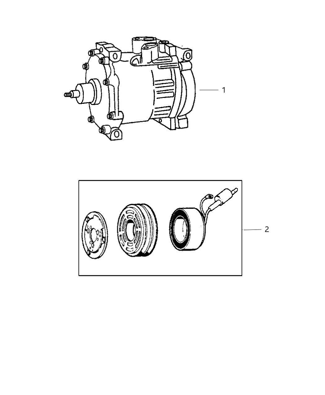 Clutch A/C Compressor