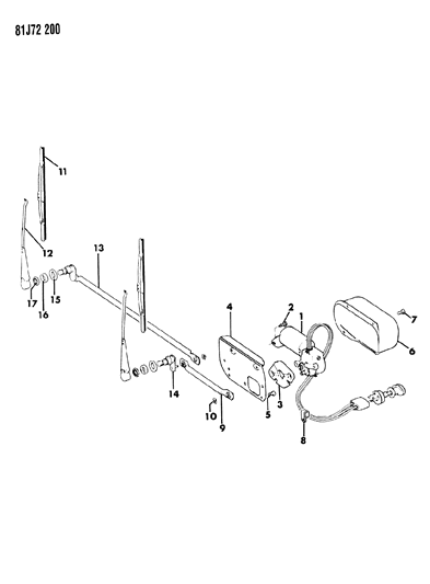 New 1984-1986 Fits Chrysler Wrangler Link - Part # J5453960