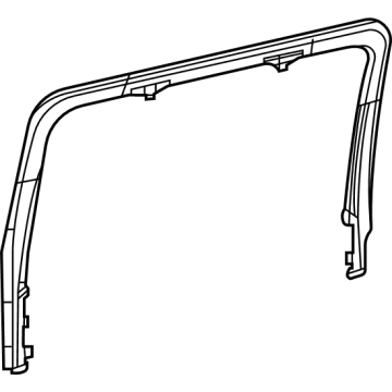 New 2022 Fits Chrysler Wagoneer Molding-Door Window Opening - Part # 6UB39WA6AC