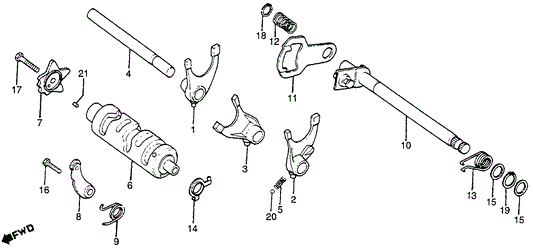 Fork, L. Gearshift