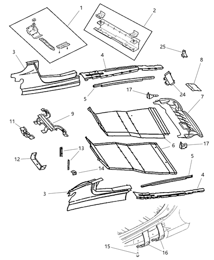Reinforcement Rear Floor Pan