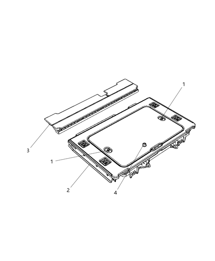 New 2009-2012 Fits Chrysler Liberty Load Floo - Part # 1BT701DVAG