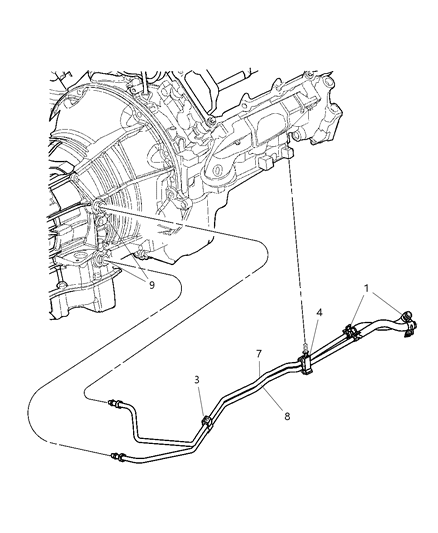 New 2004 Fits Chrysler Liberty Tube-Return - Part # 52079846AC