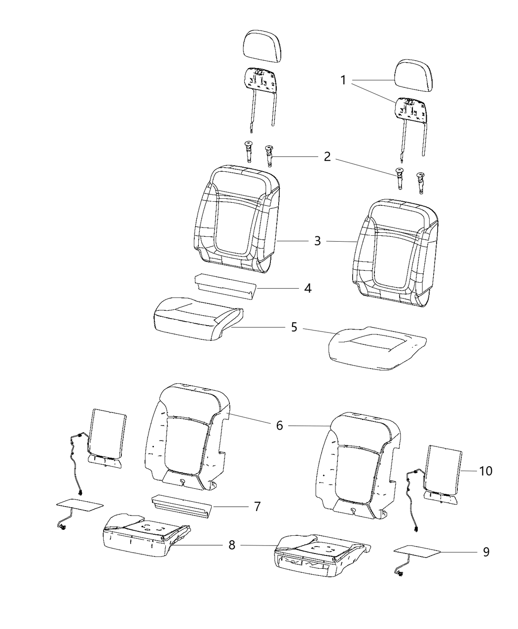 Cover Front Seat Cushion