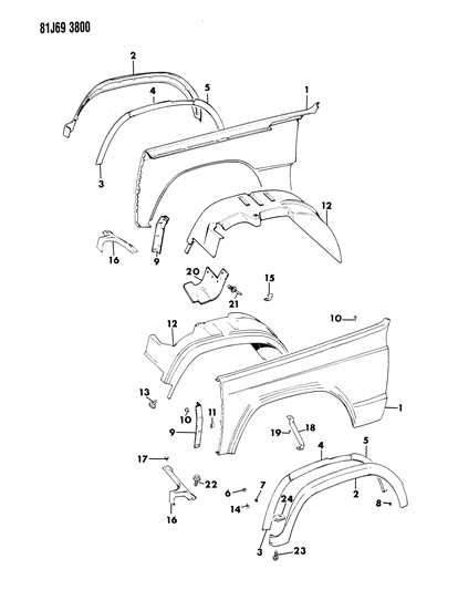 Retainer, Applique, Right