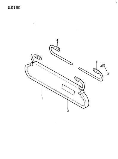 New 1987-1993 Fits Chrysler Wrangler Assembly-Rh - Part # 5AE78JS1