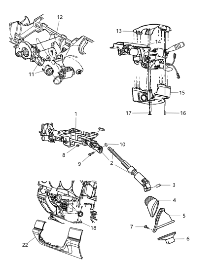 New Fits Chrysler Column-Steering - Part # 5057231AP