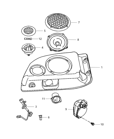 New 2003-2006 Fits Chrysler Wrangler Sleeve-Isolator - Part # 5093022AA