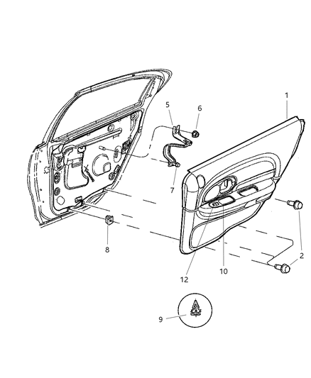 Panel Rear Door Trim