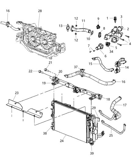 Seal Radiator Upper