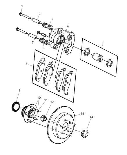 New 2004-2007 Fits Chrysler Neon Brake Rotor - Part # 5085652AB