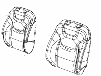 New 2018 Fits Chrysler Grand Cherokee Front Seat Back Cover - Part # 6QN92DX9AA