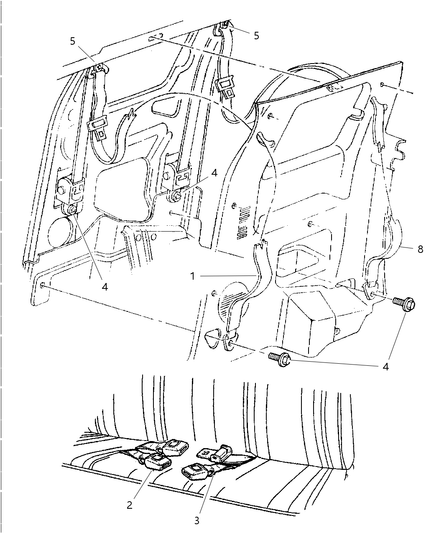 Seat Belt Rear Inner