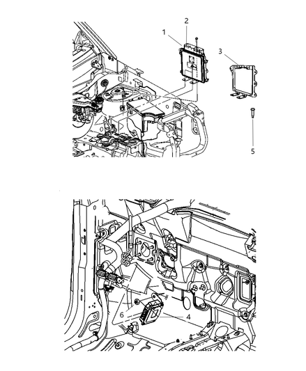 Bracket Engine Control Module