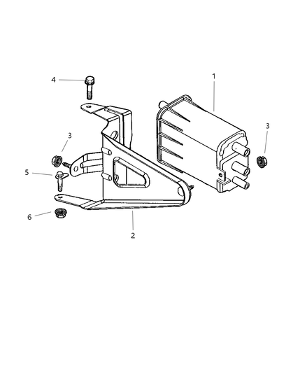Bracket Vapor Canister