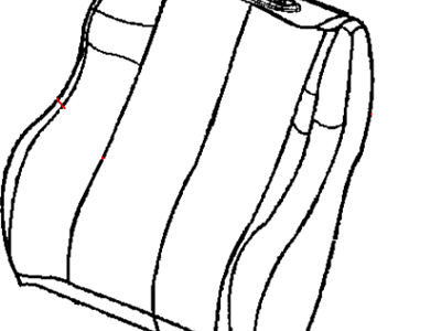 New 2002-2004 Fits Chrysler Grand Cherokee Front Seat Back Cover - Part # WN521DVAA