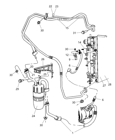 Line A/C Suction And Liquid