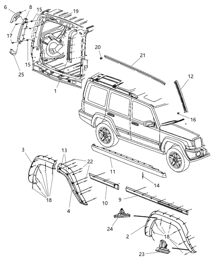 Applique Rear Wheel Opening