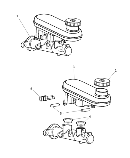Pin Master Cylinder Reservoir