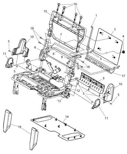 Frame Rear Seat Cushion