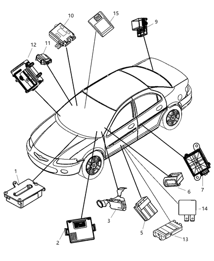 New 1998-2006 Fits Chrysler Grand Caravan, Town & Country Electrical Relay - Part # 5003409AA