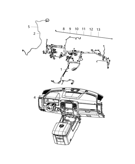 New 2019-2020 Fits Chrysler 1500 Am/Fm - Part # 68417542AA