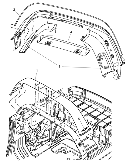 New 2006-2008 Fits Chrysler PT Cruiser Welt-Sport Bar - Part # XM68DK5AB