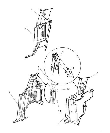 Molding C Pillar