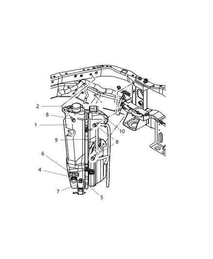 Bottle Coolant Reserve & Washer Fluid