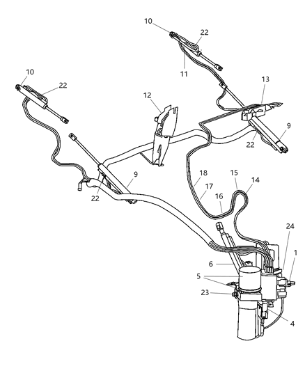 Tube Assy Hydraulic, Tonneau Cover Cylinder Hydraulic
