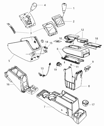 Bezel Floor Shifter