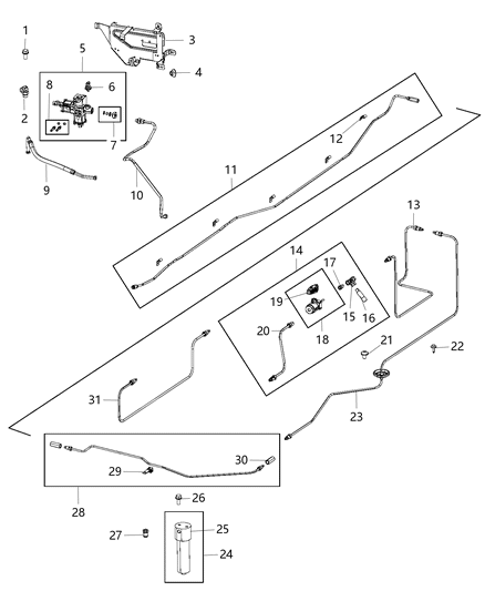 New 2014-2018 Fits Chrysler 2500 Tube-Fuel - Part # 68217911AA