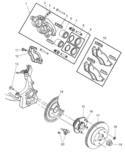 Adapter Disc Brake Caliper