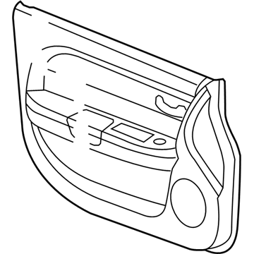 New 2007-2008 Fits Chrysler Sebring Panel-Front Door Trim - Part # 1GL301DBAA