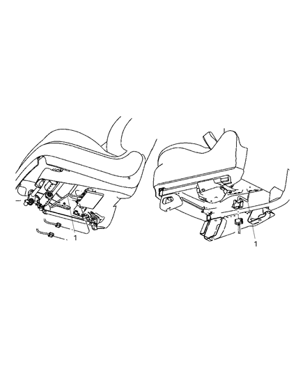 New 2004-2008 Fits Chrysler Pacifica Wiring-Seat - Part # 5143456AA