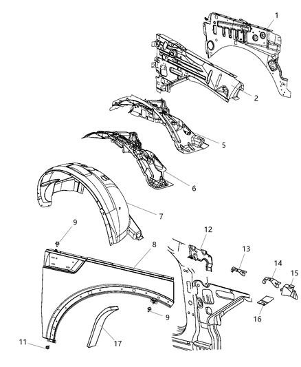 Bracket Fender Nose Attach