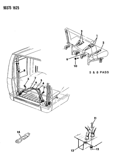 Belt, Tip Half 3 Passenger