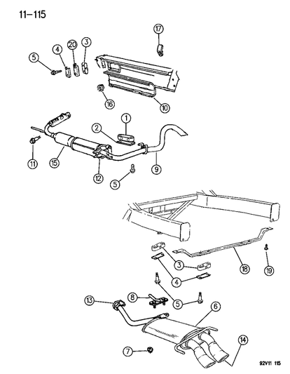 Bar, Muffler Hanger