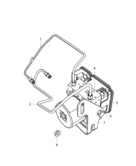 Tube Assembly, Brake Master Cylinder To Hcu Primary