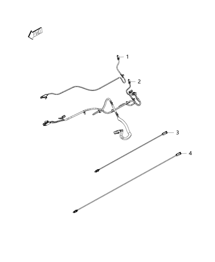 New 2013-2015 Fits Chrysler 1500 Wiring-Console - Part # 68233579AA
