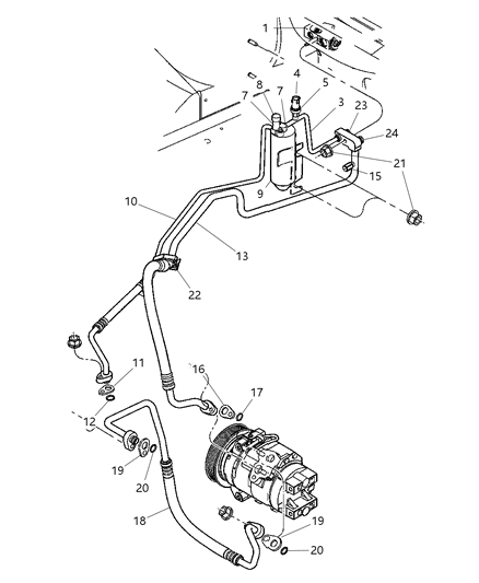 New 2004-2006 Fits Chrysler Pacifica Drier-Receiver - Part # 5103433AA