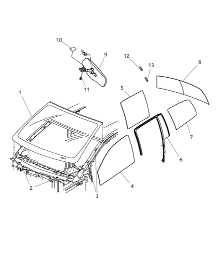 Spacer Liftgate Glass