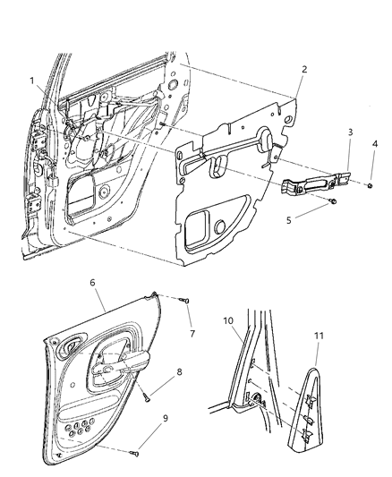 Panel Door Trim Rear